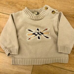 Burberry London British flag sweater 6months